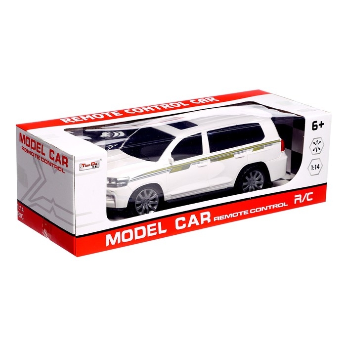 Джип радиоуправляемый «Крузер», 1:14, работает от аккумулятора, цвет белый Джип радиоуправляемый «Крузер», 1:14, работает от аккумулятора, цвет белый