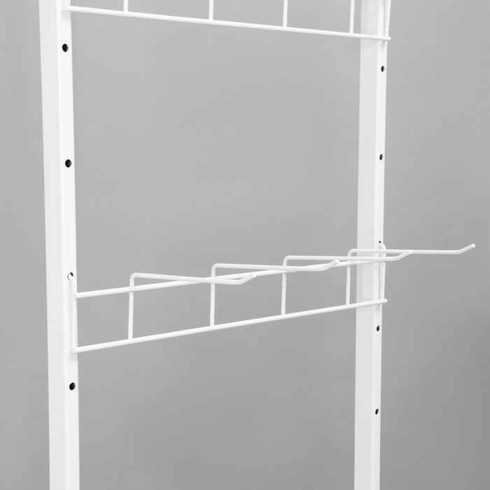 Стойка прикассовая основа 44 см, с 4-штыревой гребенкой, цвет белый Стойка прикассовая основа 44 см, с 4-штыревой гребенкой, цвет белый