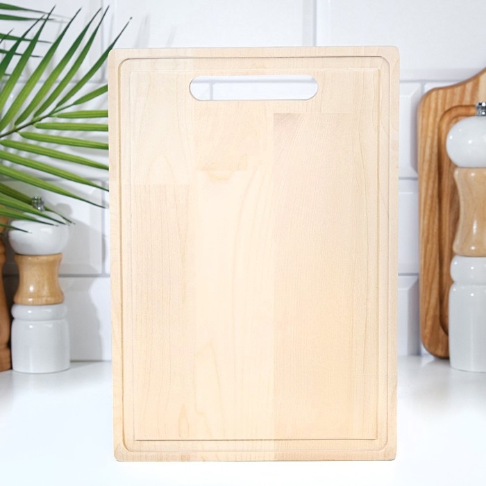 Доска разделочная из массива березы, 26х18х1,8 см Доска разделочная из массива березы, 26х18х1,8 см