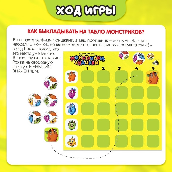 Настольная игра «Монстрилки чудилки», 2-4 игрока, 7+ Настольная игра «Монстрилки чудилки», 2-4 игрока, 7+