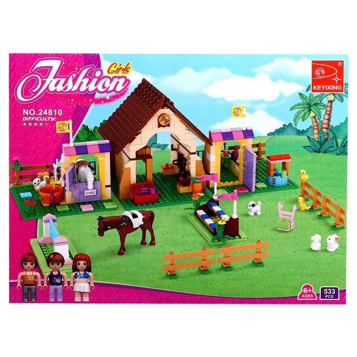 Конструктор «Конная ферма», 533 детали Конструктор «Конная ферма», 533 детали
