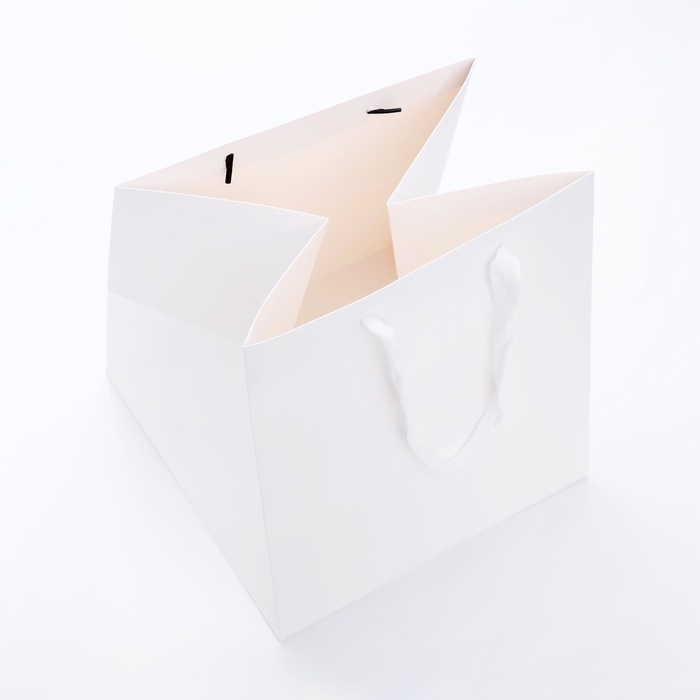 Пакет с квадратным дном 25 Х 25 Х 25 см, Белый Пакет с квадратным дном 25 Х 25 Х 25 см, Белый