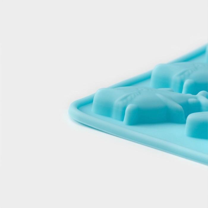 Форма для мармелада Доляна «Морские сладости», силикон, 22,3×17,2 см, 32 ячейки (2,7×2 см), цвет голубой Форма для мармелада Доляна «Морские сладости», силикон, 22,3×17,2 см, 32 ячейки (2,7×2 см), цвет голубой