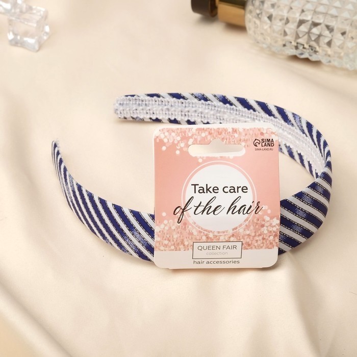 Ободок для волос Ободок для волос "Дженни" полоса штрих, 2,5 см, микс