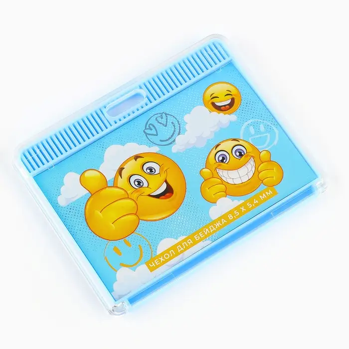 Чехол для бейджа «Смайлики», 9 х 7 см Чехол для бейджа «Смайлики», 9 х 7 см