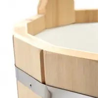 Ведро-запарник для бани и сауны, 10 л, деревянное, пластмассовая вставка