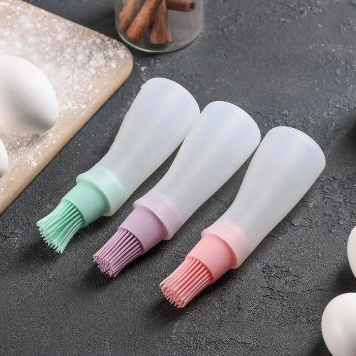 Кисть с резервуаром для масла Доляна «Самуй», силикон, 13×4,5×4,5 см, цвет МИКС Кисть с резервуаром для масла Доляна «Самуй», силикон, 13×4,5×4,5 см, цвет МИКС