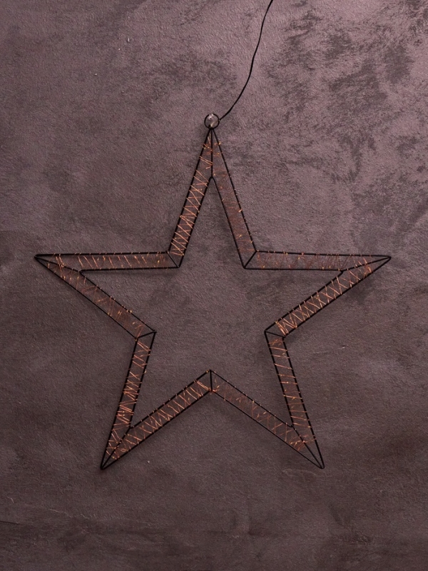 Фигура подвесная световая FROSTY "Звездочка", 57х57х2, 200 LED, 220V, свечение тёплое белое