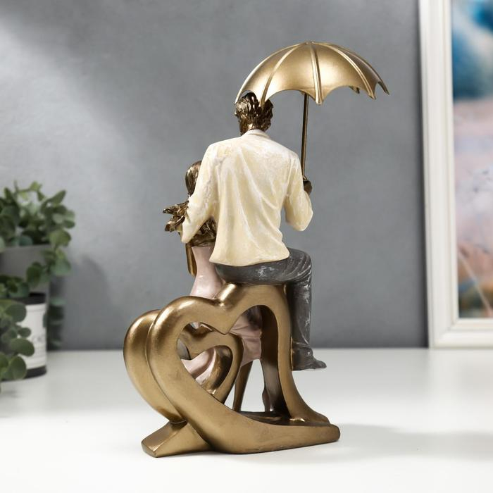 Сувенир полистоун Сувенир полистоун "Пара на сердце под зонтом" 22,5х11х14,5 см