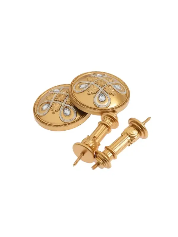 Крючок для штор CAPPIO KS033, d=98 мм, цвет золото с серебром, 2 шт Крючок для штор CAPPIO KS033, d=98 мм, цвет золото с серебром, 2 шт