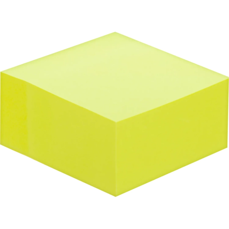 Стикеры Attache Simple куб 76х76, желтый неон 400 л