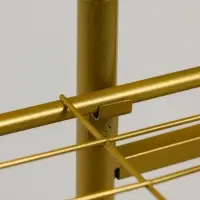 Подставка для цветов Greengo, 4 полки, 43&times;22&times;82 см, напольная, металл, цвет золотой