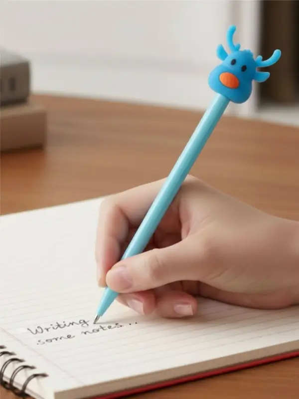 Ручка-прикол Calligrata &laquo;Олень&raquo;, чёрный стержень, гелевая, подарочная, МИКС