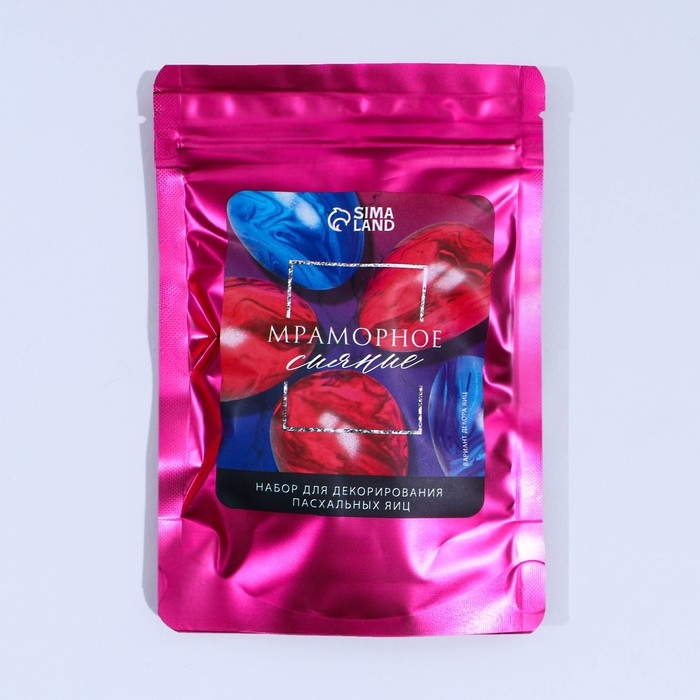 Набор для украшения яиц с жидкими красителями «Мраморное сияние» на пасху, 11х16 см Набор для украшения яиц с жидкими красителями «Мраморное сияние» на пасху, 11х16 см