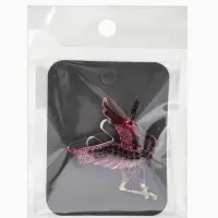 Брошь &laquo;Птица&raquo; аист, стразы, цвет фиолетовый в золоте