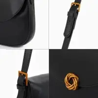 Сумка женская мессенджер TEXTURA на магните, с косметичкой, 28&times;4&times;20 см, чёрная