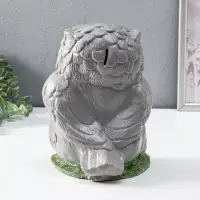 Копилка "Сова" 25 см, серый