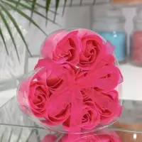 Мыльные розочки, фуксия, набор 9 шт., в коробке