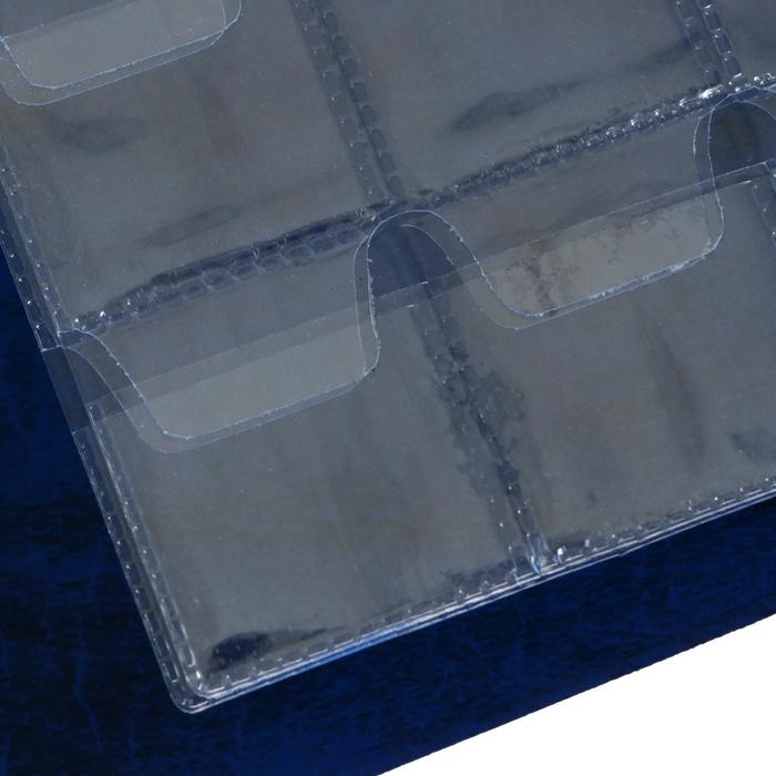 Альбом для монет 125 х 185 мм Calligrata  Альбом для монет 125 х 185 мм Calligrata "Комби" на 138 монет, обложка искусственная кожа, синий