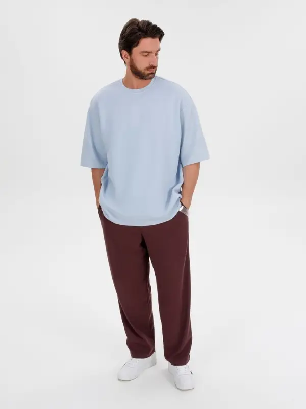 Джемпер с коротким рукавом Siluetti Volumica, светло-голубой, размер XS/S Джемпер с коротким рукавом Siluetti Volumica, светло-голубой, размер XS/S