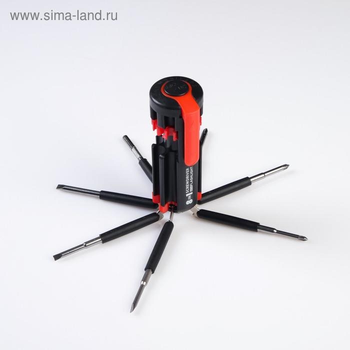 Фонарь многофункциональный, мультитул 8 в 1  Фонарь многофункциональный, мультитул 8 в 1 "Крутому мужику", 12 х 4 см, 3 ААА