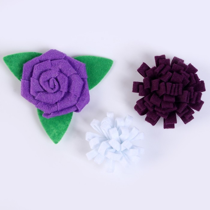 Набор для творчества: декор из фетра и набор бусин «Цветочный букет» Набор для творчества: декор из фетра и набор бусин «Цветочный букет»