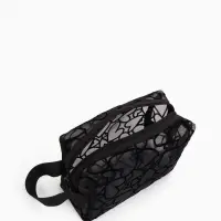 Косметичка Black beauty, с ручкой, на молнии, чёрная
