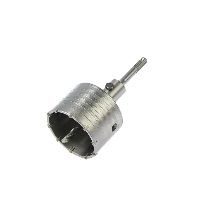 Коронка буровая в сборе ТУНДРА, SDS-plus, М22×80 мм Коронка буровая в сборе ТУНДРА, SDS-plus, М22×80 мм