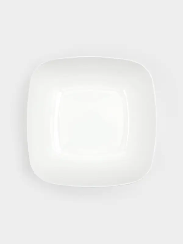 Тарелка глубокая Альтернатива &laquo;Квадро&raquo;, 800 мл, 16&times;5.5 см, пластик, белая