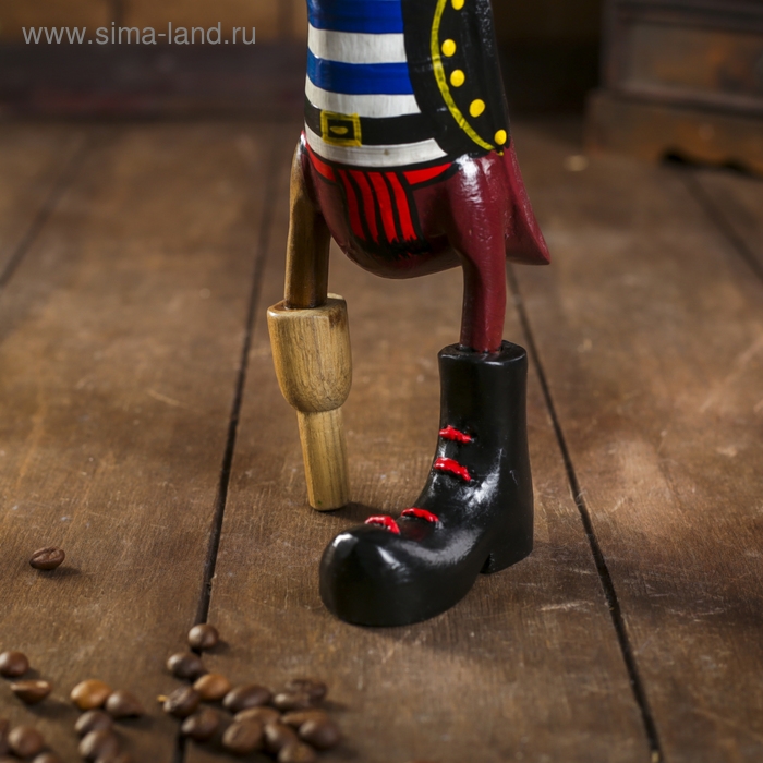 Сувенир Сувенир "Утка Пират" дерево 13х9х27 см