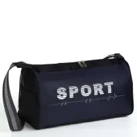 Сумка спортивная Sport, на молнии, боковой карман/сетка, регулируемый ремень, маленький размер, чёрная