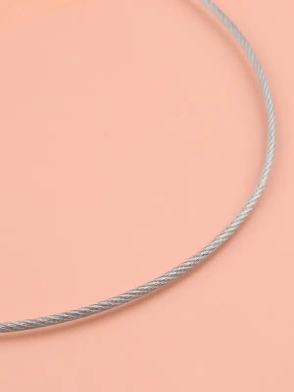 Спицы круговые, для вязания, с металлическим тросом, d=3 мм, 14/80 см