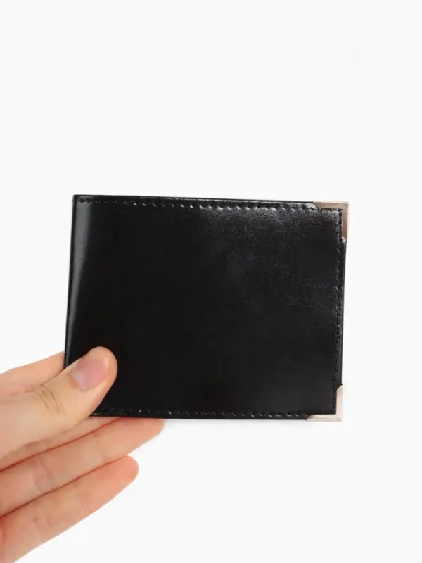 Обложка для удостоверения с окошком, чёрная