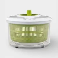 Центрифуга для сушки зелени Доляна Fresh cook, 3.7 л, пластик, белая, зелёная