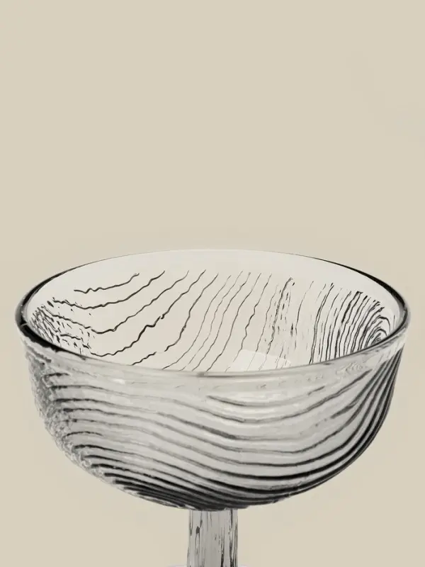 Креманка SL-Home &laquo;Барк&raquo;, 300 мл, h=10.5 см, стекло, серая