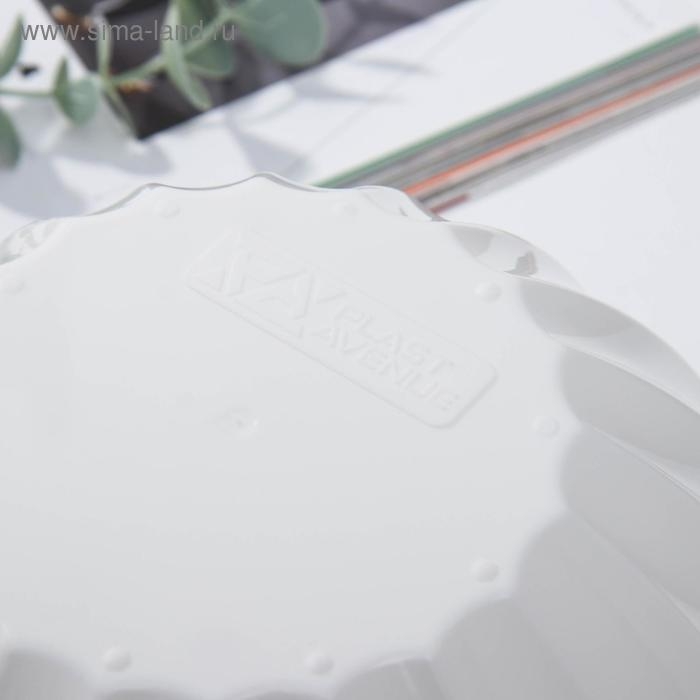 Кашпо для цветов с автополивом «Ракушка», 3,4 л, цвет белый Кашпо для цветов с автополивом «Ракушка», 3,4 л, цвет белый