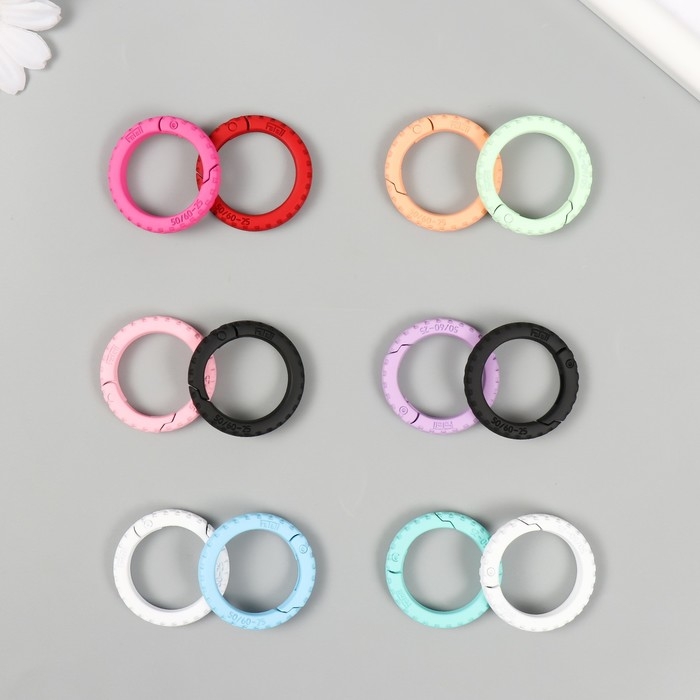 Карабин металл Карабин металл "Колесо" МИКС 3,5х3,5 см