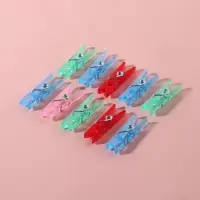 Прищепки для шитья, 2.5×0.5×0.3 см, 10 шт., разноцветные