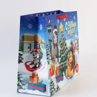 Пакет подарочный «С Новым годом!», Щенячий патруль,  XL 40 × 49 × 19 см