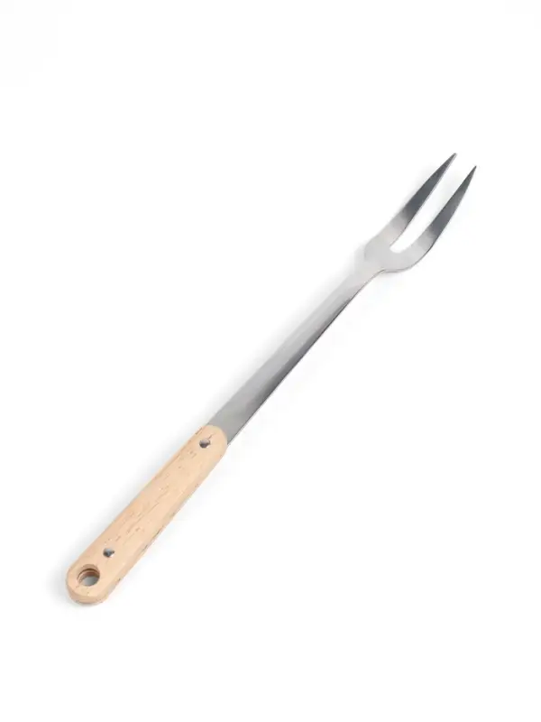Вилка для мяса 37 см, 7&times;3.5 см, с деревянной ручкой