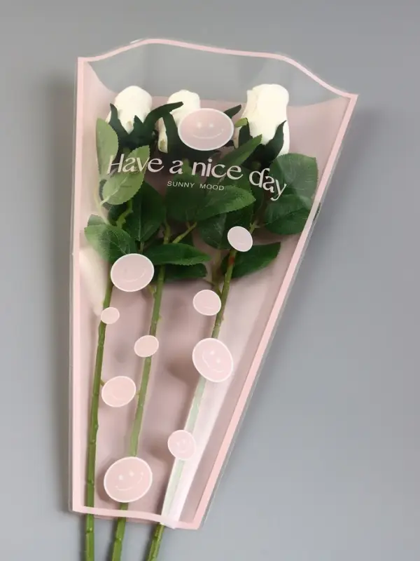 Пакет цветочный Конус, розовый, 28×9×44 см±1 см Пакет цветочный Конус, розовый, 28×9×44 см±1 см