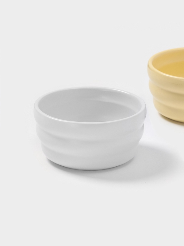 Салатники Доляна «Зефир», 250 мл, d=11 см, набор 2 шт, керамика, белые, жёлтые Салатники Доляна «Зефир», 250 мл, d=11 см, набор 2 шт, керамика, белые, жёлтые