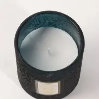 Свеча ароматическая в стекле HOME AROMA 200 г, 8.5&times;8.5&times;10 см, цветочная пыльца и воск