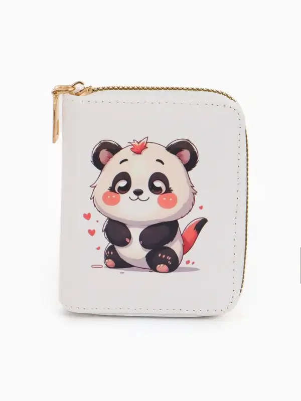 Кошелек дет 07-01-01 Июнь2536 медведь, 8,5*2,5*10,5 см, 2 отд+отд/молн, д/карт, белый