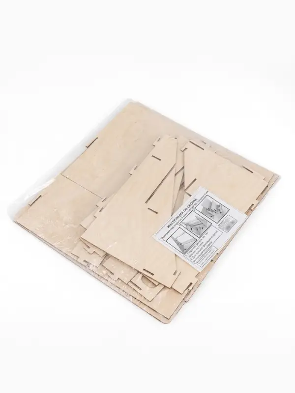 Подставка под открытки 6 ячеек по 16.2 см, 34.5&times;18.5&times;38.5 см, толщина 3 мм, цвет бежевый