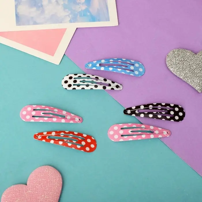 Невидимки для волос  Невидимки для волос "Милана" (набор 10 шт) горох, 4,5 см