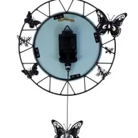 Часы настенные интерьерные &laquo;Бабочки&raquo;, с маятником, плавный ход, 35&times;51 см