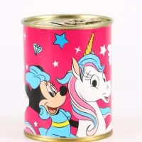 Копилка металлическая, 9.5 см &times; 7.5 см &times; 7.5 см, Минни Маус