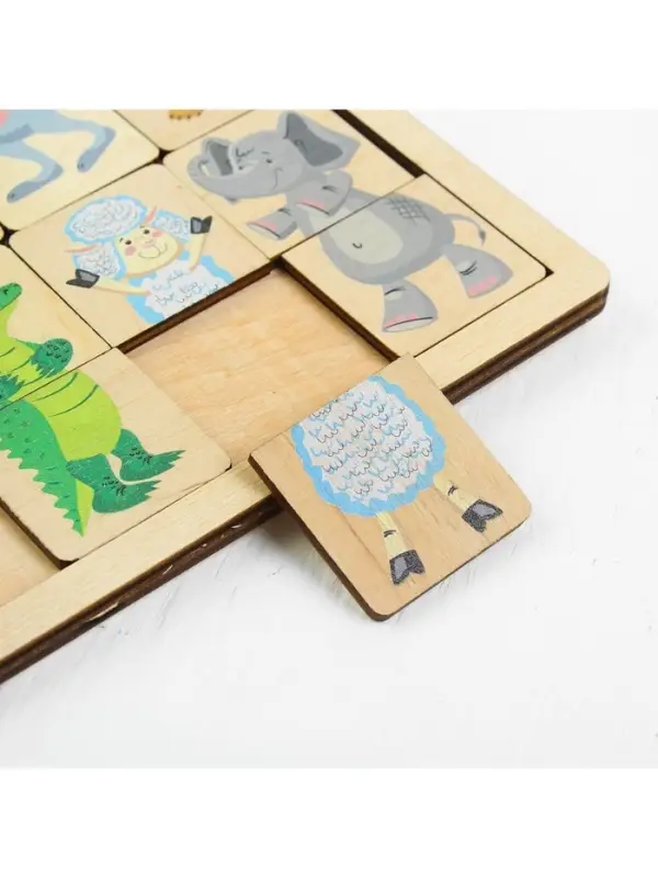 Пазлы деревянные Десятое Королевство &laquo;Зоопарк&raquo;, 24 детали