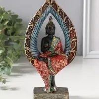 Сувенир полистоун "Будда в ярком одеянии в капле" 4,6х10х20,7 см